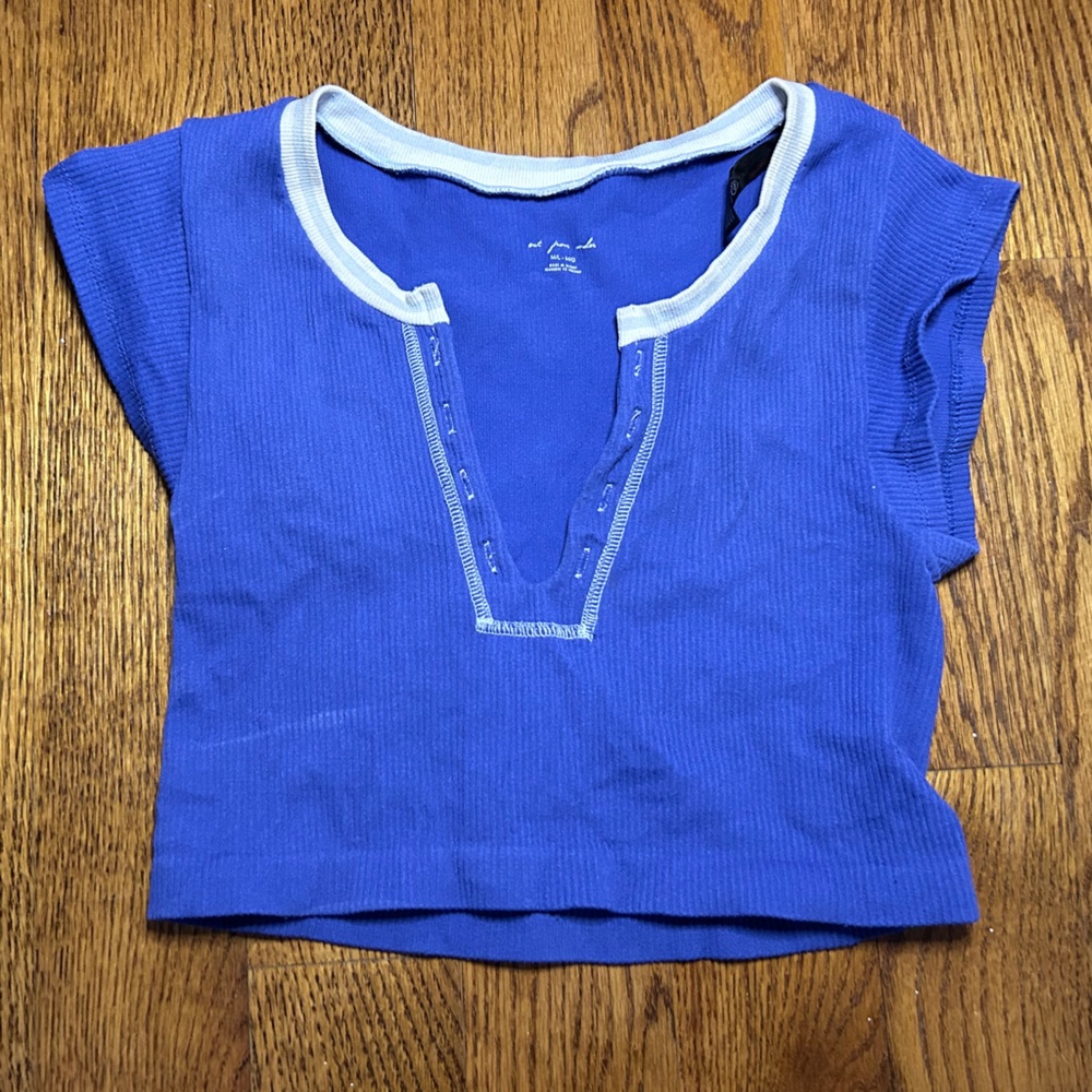 Urban outfitters go for gold royal blue top